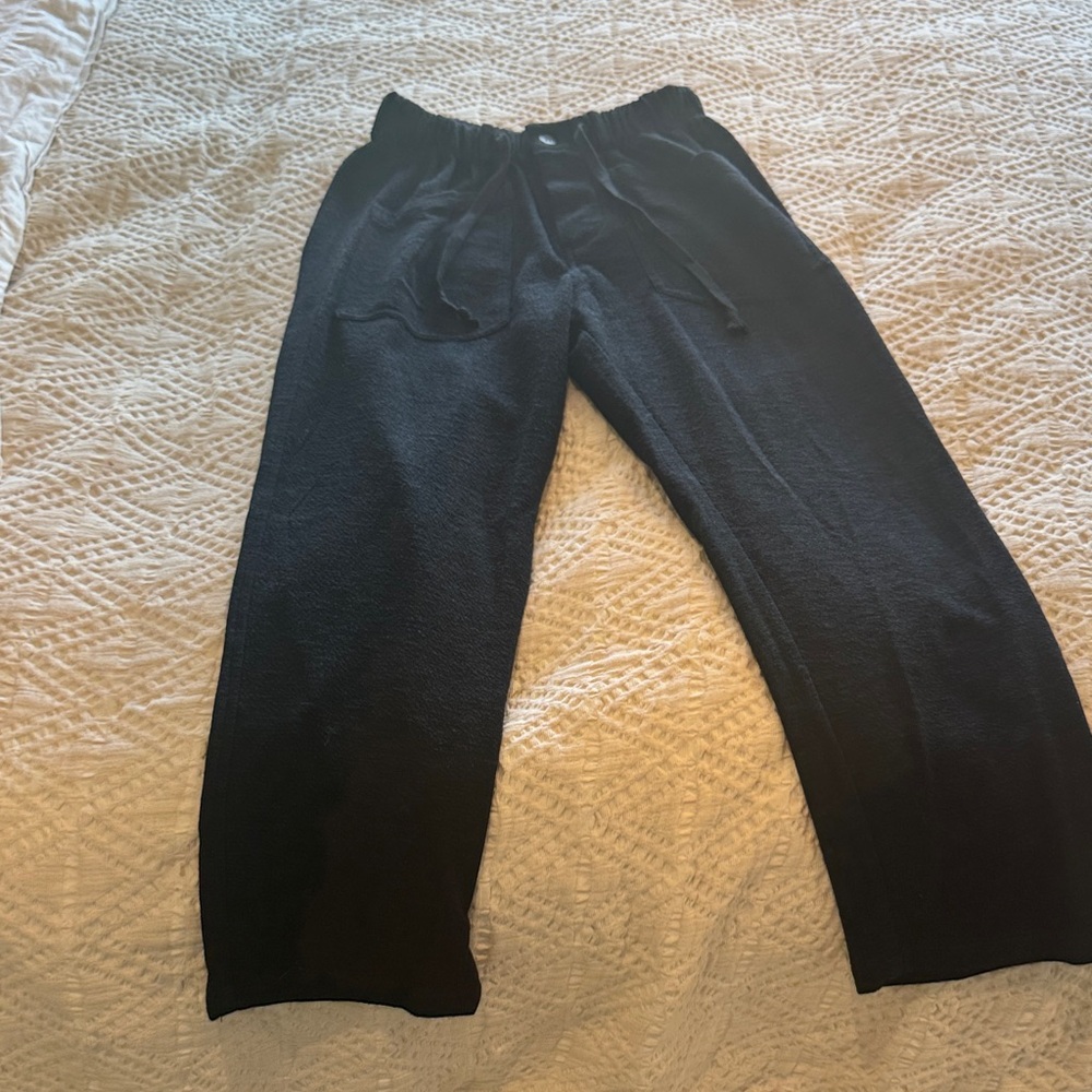 Piper and Scoot Black Drawstring Pants